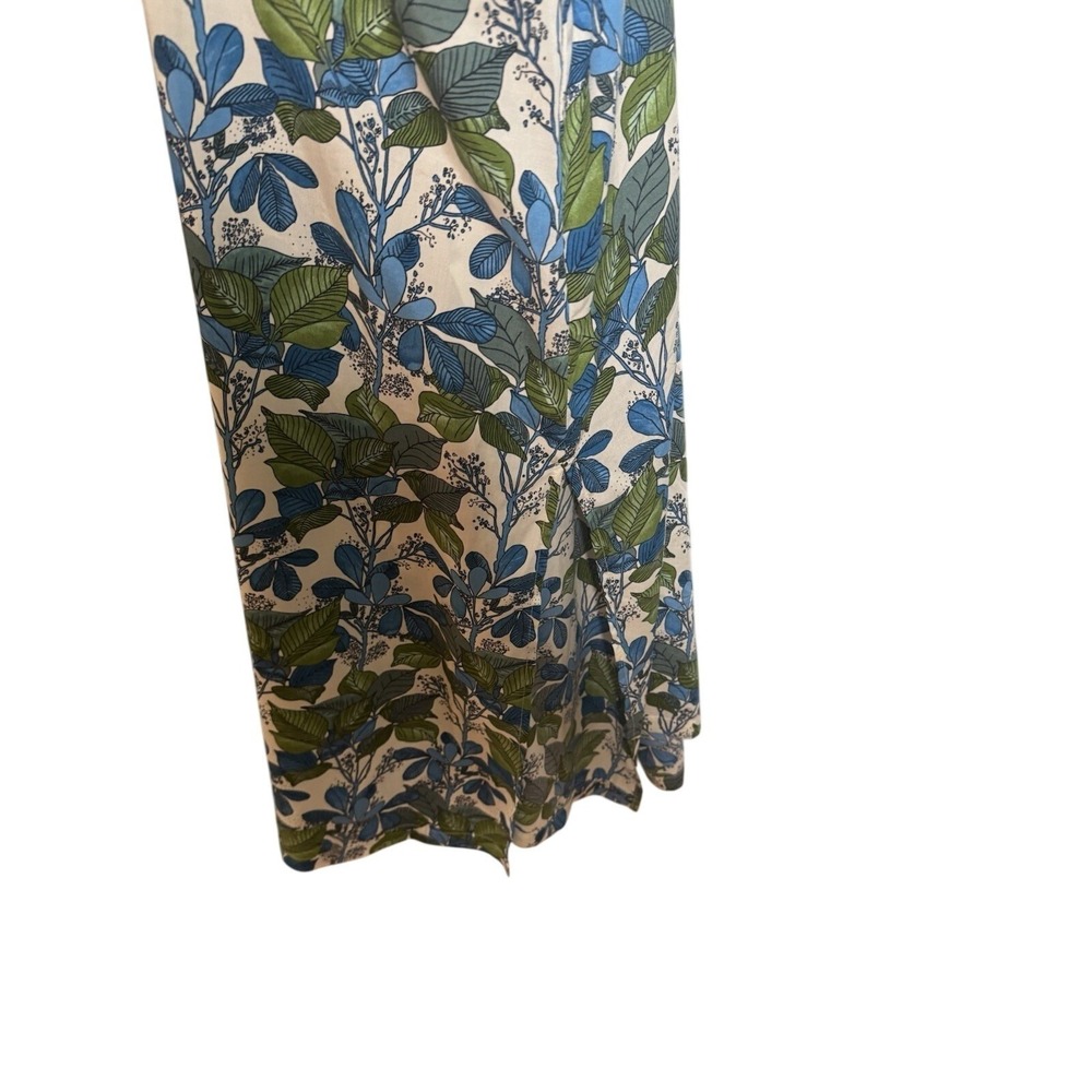 Patagonia Pataloha Womens Small Blue Green Tropical Floral Tencel Midi Dress - Picture 7 of 14
